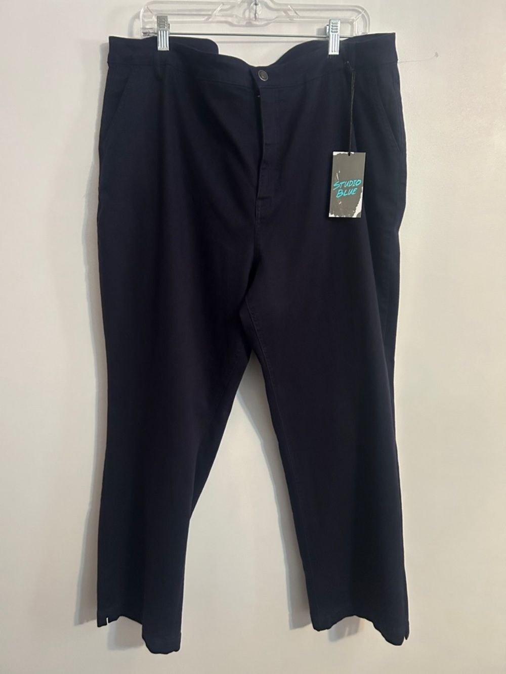 Studio Blue Navy Tailored Trousers